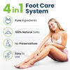 Picture of Foot Cure Foot Care/ Exfoliator & Callus Remover Pedicure Set - Includes Foot File for Dead Skin, Tea Tree Oil Foot Soak Salts, Urea Cream 40 Percent & Foot Callus Removal Gel - Made in USA