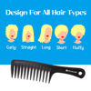 Picture of HYOUJIN Two Set Large Wide Tooth Comb Detangling Wet or Dry Combs for Shower, Hair Styling Brush for Natural, Curly, Long Hair for Women and Men