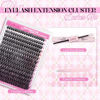 Picture of FADLASH DIY Lash Extension Kit Individual Lashes Cluster D Curl Eyelash Extension Kit with Lash Bond and Seal and Lash Applicator Tool for Self Application at Home (40D-0.07D-12-18MIX KIT)