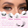 Picture of FADLASH DIY Lash Extension Kit Individual Lashes Cluster D Curl Eyelash Extension Kit with Lash Bond and Seal and Lash Applicator Tool for Self Application at Home (40D-0.07D-12-18MIX KIT)
