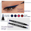 Picture of evpct Colored Winged Eyeliners Stamp 4in1 Stars Flowers Hearts Moon Colorful Face Stamps Makeup Eyeliner Eye Stamp Liners Tool Set Kit for Women Purple Blue Red Pink Eyeliner Stamp Wingliner Shapes 02