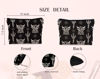 Picture of Lacosu Western black Makeup Bag,Western Gifts For Women,Cow Makeup Bag,Cowgirl Stuff,Western Stuff For Women,Western Gifts,Cowgirl Gifts(black)