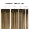 Picture of HOTBANANA Clip in hair Extensions, Balayage Chocolate Brown to Caramel Blonde 5pcs Clip in Hair Extensions Real Human Hair Remy Hair Stright Clip in Hair Extensions 16 inch 85g