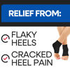 Picture of Moisturizing Socks | Cracked Heel Treatment with Aloe Vera | Moisturizer Foot Callus Remover | Aloe Socks for Cracked Heels & Dry Cracked Feet | Lotion Infused Gel Heel Socks (Fits Most)