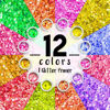 Picture of Neon Holographic Body Glitter I 12 Colors + 1 Glitter Glue for Face, Hair, Nail, Eye & Glitter Eyeshadow - Perfect for Halloween Makeup, Raves, Festivals, Resin, Tumblers, Cosmetic & Nail Art