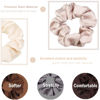 Picture of IVARYSS Scrunchies for Hair Sleep, Premium Satin Soft Than Silk for Women Curly Hair, Cute Bands Ties for Girls Thin | Thick Hair Styling, 12 Pack, Neutral Colors
