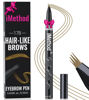 Picture of iMethod Eyebrow Pen - Eyebrow Pencil with Micro 4-Fork Tip, Microblading Eyebrow Pen for Natural Hair-Like Brows, Long-Lasting Eye Brow Pencils for Women, Smudge-proof, Light Brown
