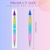 Picture of Tatuo 2 Pieces Rhinestone Picker Dotting Pen, Dual Ended Rhinestone Gems Crystals Studs Picker Wax Pencil Pen Crystal Beads Handle Manicure Nail Art DIY Decoration Tool (Colorful)