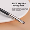 Picture of TEOYALL Flat Angled Eyeliner Brush, Soft Thin Slanted Synthetic Bristles Precision Eyebrow Brush For Brow Powder Gel Eye Liner
