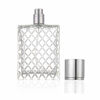 Picture of Enslz 100ml 3.4 oz Refillable Spray Perfume Bottles large cosmetic Fine Mist Atomizer Empty Portabe Clear Glass Essential Oil Container for Travel