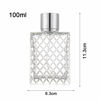 Picture of Enslz 100ml 3.4 oz Refillable Spray Perfume Bottles large cosmetic Fine Mist Atomizer Empty Portabe Clear Glass Essential Oil Container for Travel