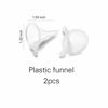 Picture of Enslz 100ml 3.4 oz Refillable Spray Perfume Bottles large cosmetic Fine Mist Atomizer Empty Portabe Clear Glass Essential Oil Container for Travel