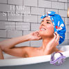 Picture of GRACE & COMPANY Luxury Shower Cap For Women - 100% Waterproof, Reusable, Washable & Breathable Shower Caps - Gramercy