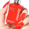 Picture of Beetles Red Nail Polish-1Pcs 15ml Fast Drying & Long Lasting Nail Polish Scarlet Red Nail Lacquer Glossy Finish Nail Art Design for Women,0.51 FL OZ