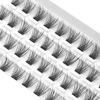 Picture of DIY Eyelash Extension, Individual Lashes, 3D Effect Reusable 40 Cluster Lashes, C Curl Fluffy Wispy Individual Eyelash Clusters for Home Eyelash Extensions (12mm)