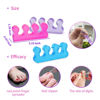 Picture of SUNFATT Toe Separators for Pedicure,Toe Separators for Nail Polish,Pedicure Toe Spacers,Toe Spacers use for separation of toenails or nails,Soft Gel Toenail Spacers Pedicure Kit.(6pcs)