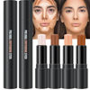 Picture of evpct 4 Colors Contour Stick Makeup Set Concealer Stick Cream Contouring Contour Palette Makeup Kit for Beginners Nose Bronzer Stick Liquid Contour Face Highlighter Makeup contorno maquillaje 01+03