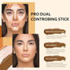 Picture of evpct 4 Colors Contour Stick Makeup Set Concealer Stick Cream Contouring Contour Palette Makeup Kit for Beginners Nose Bronzer Stick Liquid Contour Face Highlighter Makeup contorno maquillaje 01+03