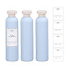 Picture of UMETASS 8.8oz Travel Essentials Shampoo Bottles for Toiletries,Empty Plastic Squeeze Bottles with Flip Cap for Toiletries Travel Size Shampoo and Conditioner (3 pack, bule)