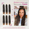 Picture of Dansama Passion Twist Hair Water Wave Braiding Hair for Butterfly Style Crochet Braids Bohemian Hair Extensions (18inch (Pack of 6), T1B/27, Economy Pack)