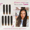 Picture of Dansama Passion Twist Hair Water Wave Braiding Hair for Butterfly Style Crochet Braids Bohemian Hair Extensions (22inch (Pack of 7), T1B/27)