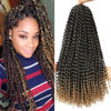 Picture of Dansama Passion Twist Hair Water Wave Braiding Hair for Butterfly Style Crochet Braids Bohemian Hair Extensions (18inch (Pack of 7), T1B/27)