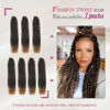 Picture of Dansama Passion Twist Hair Water Wave Braiding Hair for Butterfly Style Crochet Braids Bohemian Hair Extensions (18inch (Pack of 7), T1B/27)