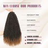 Picture of Dansama Passion Twist Hair Water Wave Braiding Hair for Butterfly Style Crochet Braids Bohemian Hair Extensions (18inch (Pack of 7), T1B/27)