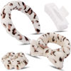 Picture of Canitor Spa Headband Wrist Bands Set with Hair Clips Skincare Headband for Washing Face Non Slip Puffy Terry Cloth Makeup Headband Cute Women Teen Girls Gifts Trendy Stuff Hair Accessories