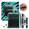 Picture of Lash Clusters Kit 320Pcs,100D DIY Individual Lashes Extension Kit,Lash Bond And Seal,Lash Remover For Eyelashes Extensions,Lash Applicator Tool For False Eyelash Cluster Kit At Home(D-Mix10-16mm)