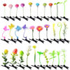 Picture of 30 Pcs Bean Sprout Hair Clips, Tianhoudeger Mixed Style Plant Hairpins Flower Hair Clip Little Grass Barrette Mushroom Butterfly Headwear Hair Accessories for Women Girl School Home Party Christmas
