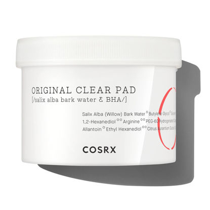 Picture of COSRX BHA Toner Pads, 70 Sheets, Exfoliating Pads for Dead Skin & Blackheads, Minimize Pores, Prevent Breakouts, Improve Skin Texture, Korean Skin Care