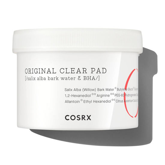 Picture of COSRX BHA Toner Pads, 70 Sheets, Exfoliating Pads for Dead Skin & Blackheads, Minimize Pores, Prevent Breakouts, Improve Skin Texture, Korean Skin Care