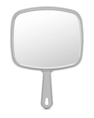 Picture of PROTECLE Extra Large Hand Mirror, Salon Barber Hairdressing Handheld Mirror with Handle (Square Grey 9" x 12.4")