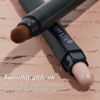 Picture of LUXAZA Cream Single Eyeshadow Stick with Blending Brush, Hypoallergenic Eye Shadow Stick Makeup, Pro Waterproof & Long Lasting Eye Brightener Stick, Eyeshadow Pencil Crayon Matte #86