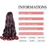 Picture of French Curly Braiding Hair,8pack Loose Wavy TBUG Pre Stretched Synthetic Spiral Curly Crochet Braiding Hair 24inch 75g/pack French Curly Crochet Hair Extensions(TBUG)