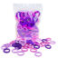 Picture of 100 Pack Purple colorful Nylon Small Elastics Hair ties Toddlers' Ponytail holder