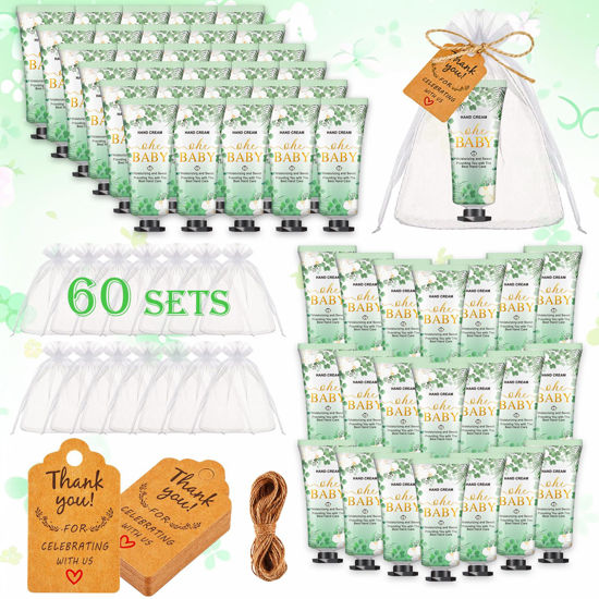 Picture of 60 Sets Baby Shower Hand Cream, Wedding Hand Cream Gifts, Baby Shower Party Favors Gifts for Guests Bridal Shower, Travel Size Hand Lotion Bulk for Wedding, Baby Shower Thank You Gifts (Oh Baby)