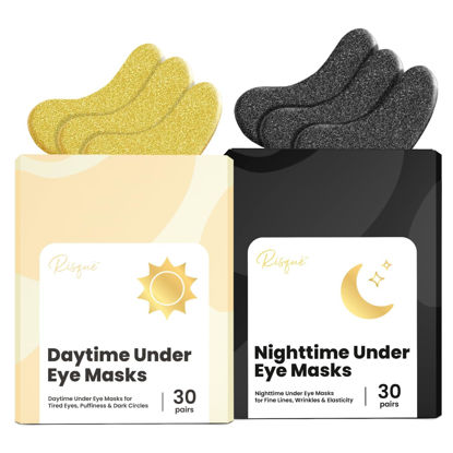 Picture of Under Eye Patches for Puffy Eyes and Dark Circles | Infused Gel Mask Patches for Dark Circle Undereye Support of Bags & Puffiness | Ideal for Bridesmaid Gifts & Bachelorette Party | Day and Night