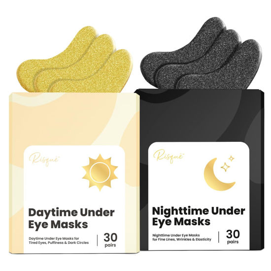 Picture of Under Eye Patches for Puffy Eyes and Dark Circles | Infused Gel Mask Patches for Dark Circle Undereye Support of Bags & Puffiness | Ideal for Bridesmaid Gifts & Bachelorette Party | Day and Night