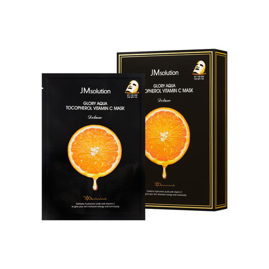 Picture of JMsolution Glory Aqua Tocopherol Vitamin C Mask -Hyaluronic acids-Vitamine C, E -Moisture Hydrating elasticity care skin vitality for all skin type