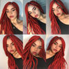 Picture of Liang Dian Pre-Stretched Braiding Hair 28 Inch 8 packs Hot Water Setting Synthetic Hair Crochet Braiding Hair Extension (Red)