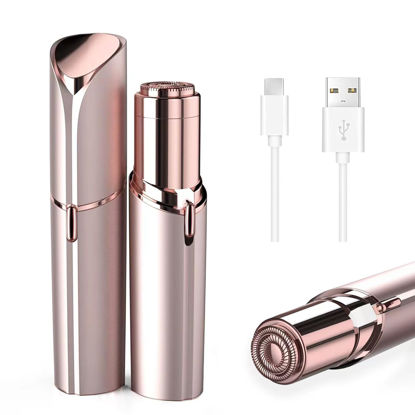 Picture of Facial Hair Removal for Women, Portable Women's Face Shaver for Lip, Chin with USB Rechargeable, Mustache Shavers for Womens