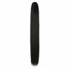 Picture of FELENDY Ponytail Extension Claw 18" 20" Curly Wavy Straight Clip in Hairpiece One Piece A Jaw Long Pony Tails for Women (Natural Black,Straight)