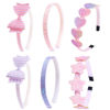 Picture of Lizioo Girls Headbands Glitter Kids Headbands Bow/Heart/Star Headbands Sweet Hairband For Toddler/Girls/Teens