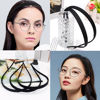 Picture of TOBATOBA Flex No Pressure Headbands, Black Headbands for Glasses Wearers, Sunglasses Headband No Headache Headband Comfortable Headbands, Matte Plastic Headbands with Teeth, Non Slip for Women Girls
