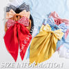 Picture of 6 PCS Nonslip Claw Hair Bow Clips for Women - Big Bows for Thick & Thin Hair