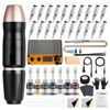 Picture of Tattoo Gun,Solong Anti-fatigue Mode Power Supply Professional Tattoo Kits with 5pcs Tattoo Table Covers Clean Pads Rotary Tattoo Gun Starter Kit with 20pcs Tattoo Cartridge Needles