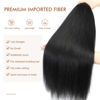 Picture of DIFUNEE Pre-stretched Braiding Hair - 20 Inch 8 Packs Natural Black Long Braiding Hair For Twist or Box Braids, Yaki Texture Hot Water Setting Synthetic Braiding Hair Extensions (20 Inch, 1B-8P)