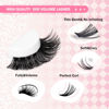 Picture of GAQQI Lash Clusters 320Pcs Individual Lashes 50D Mixed 9-16mm Eyelash Clusters C Curl Lash Clusters Look Like Mink Eyelash Extensions Thin Band Soft to Use Self Application(50D-CMIX）